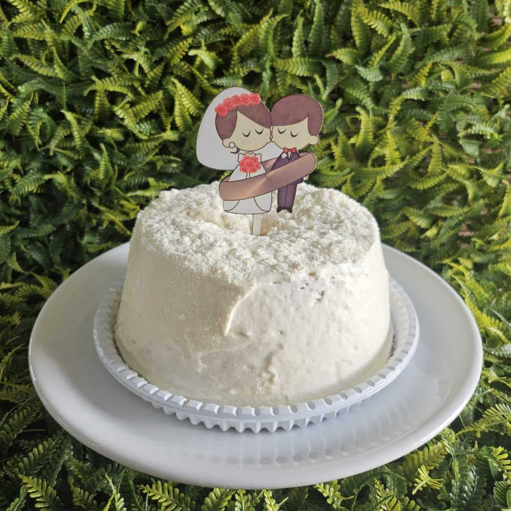 Topo Cake Kit Topper Para Bolo Noivado Festa Casamento Enteite Bolos