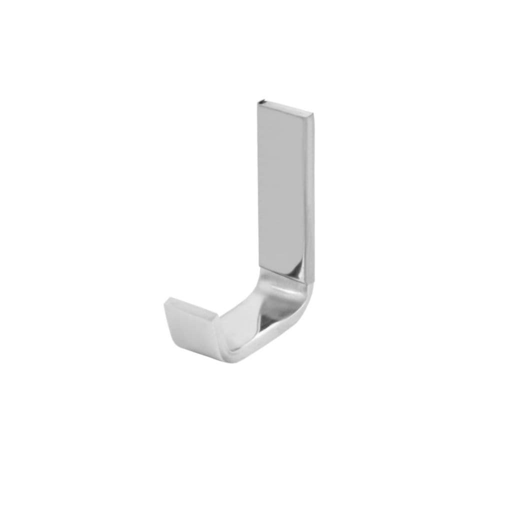 CABIDE GANCHO QUADRADO AÇO INOX LUXO ALUMÍNIO GANCHO PARA BANHEIRO FIXAÇÃO DUPLA DE PAREDE