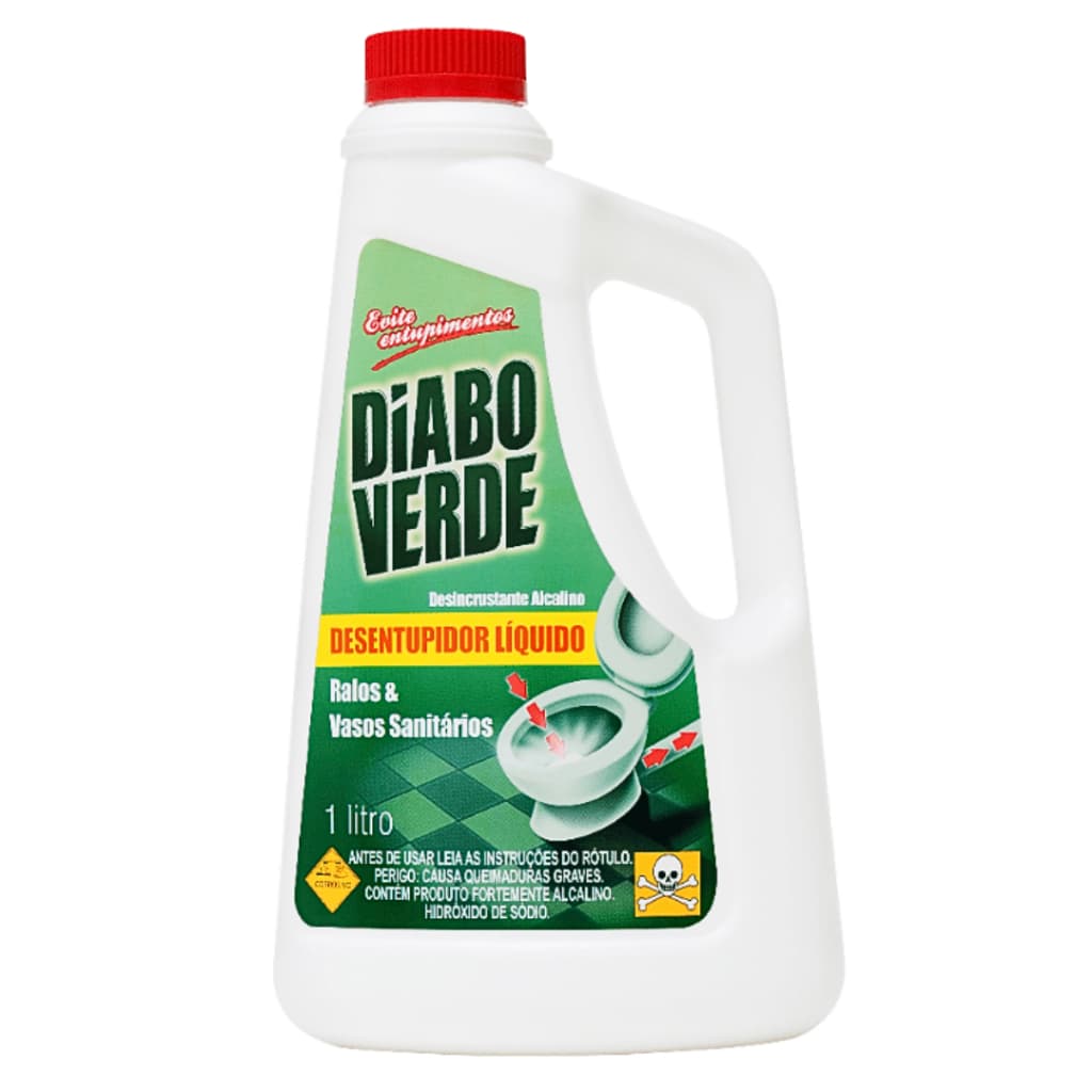Diabo Verde Desentupidor Pia Vaso Ralo 1 Litro