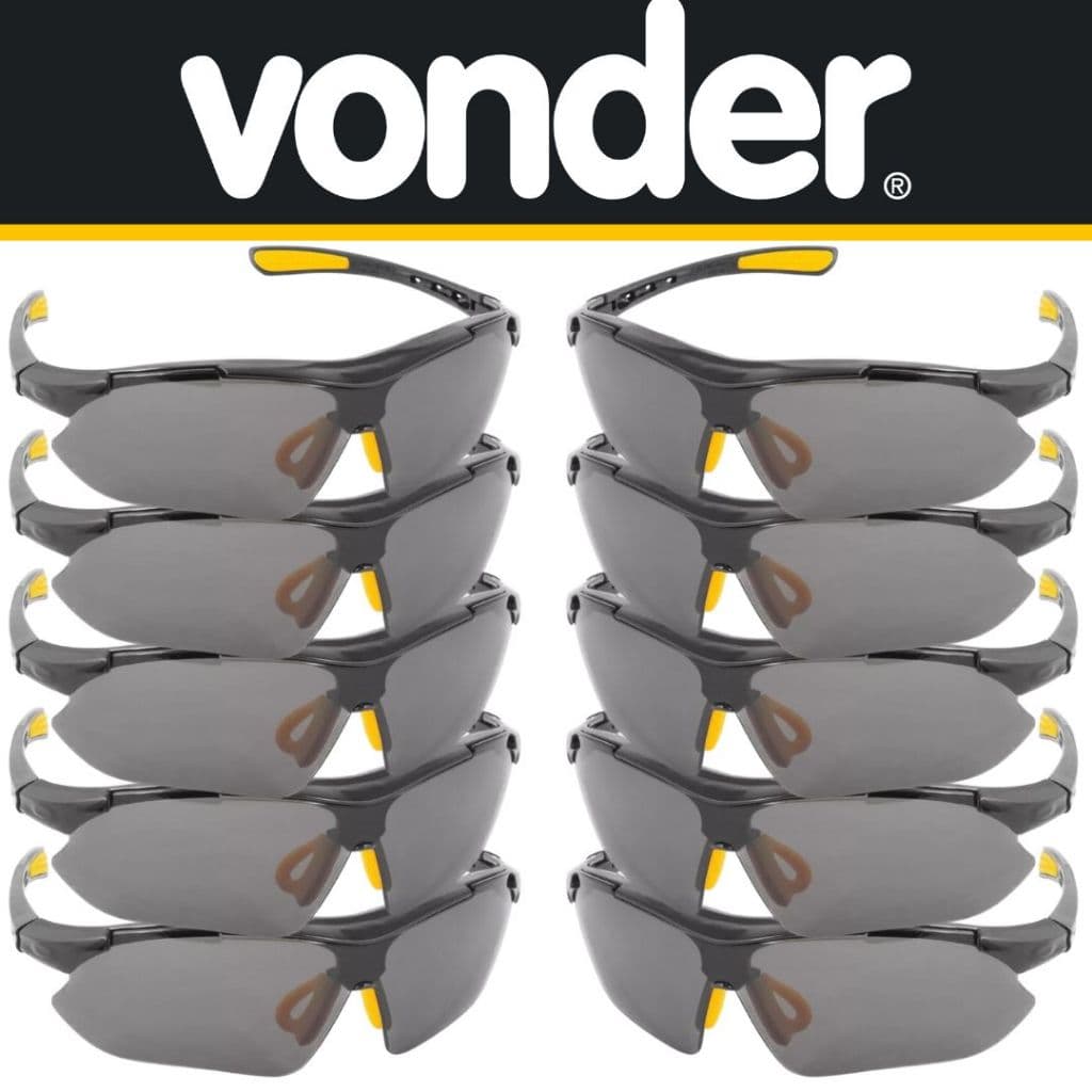 Óculos de Segurança Boxer Fumê: Estilo e Proteção em um só Produto x10 UNIDADES