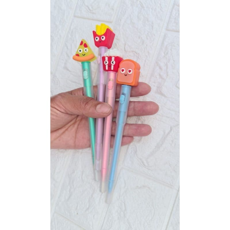 CANETA FOFA FAST FOOD LED