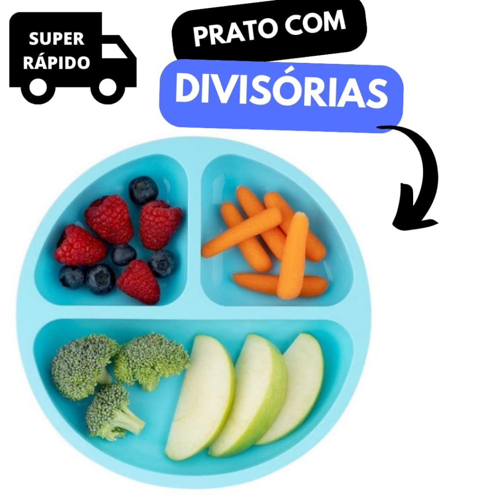 Prato Tigela Infantil De Silicone Com Ventosas para Bebe