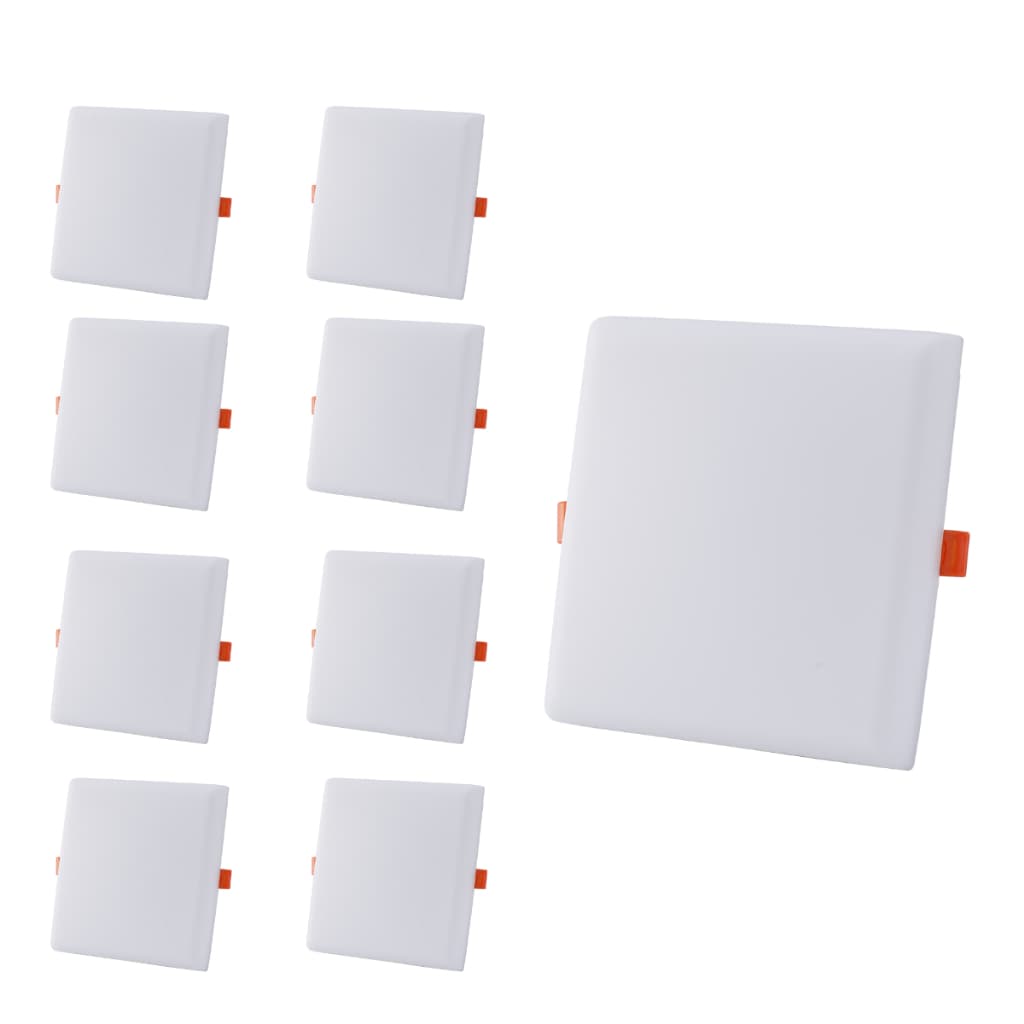kit 10 Painel Plafon Quadrado Frameless 32w Borda Infinita Sobrepor e embutir / 6500k ou 3000k Blumenau Iluminação