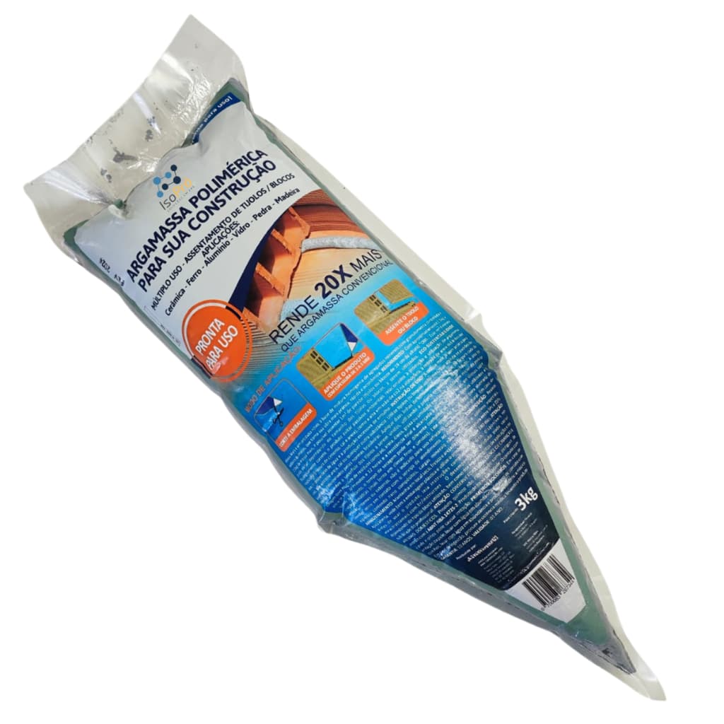 Massa Polimérica IsoPró Cola Isopor® - 3kg (Pronta para uso) PAREDE E PISO