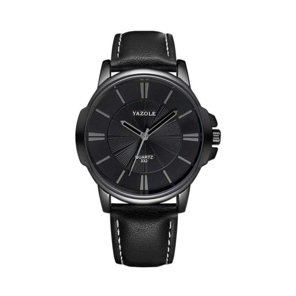 Relogio Masculino Pulseira Couro Ecológico Social Casual Clássico Yazole Minimalista