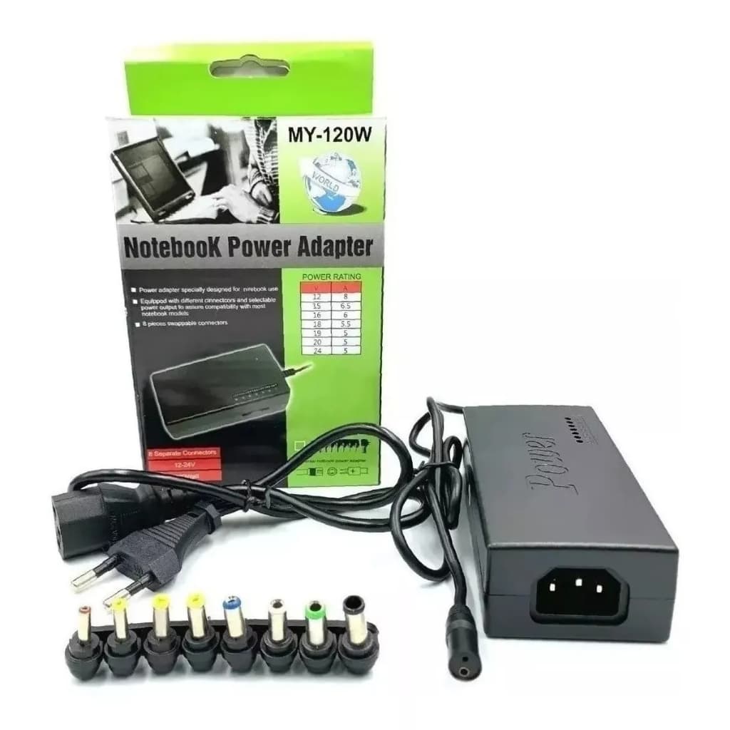 1/2/3/4 Fonte Carregador Universal Notebook Laptop Computador 120w