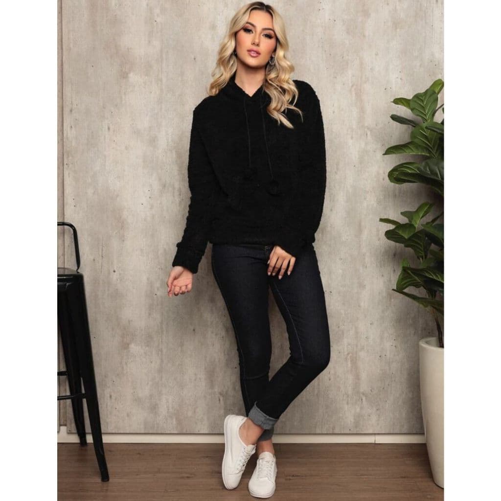 Blusa de frio\ Blusa ted \Casaco com toca \Fc2205