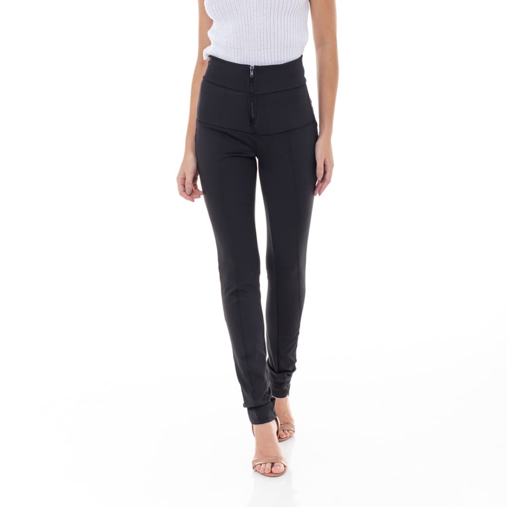 HBD 024# Calça Lipo Feminina Power Suplex Com Zíper HM-CL-024