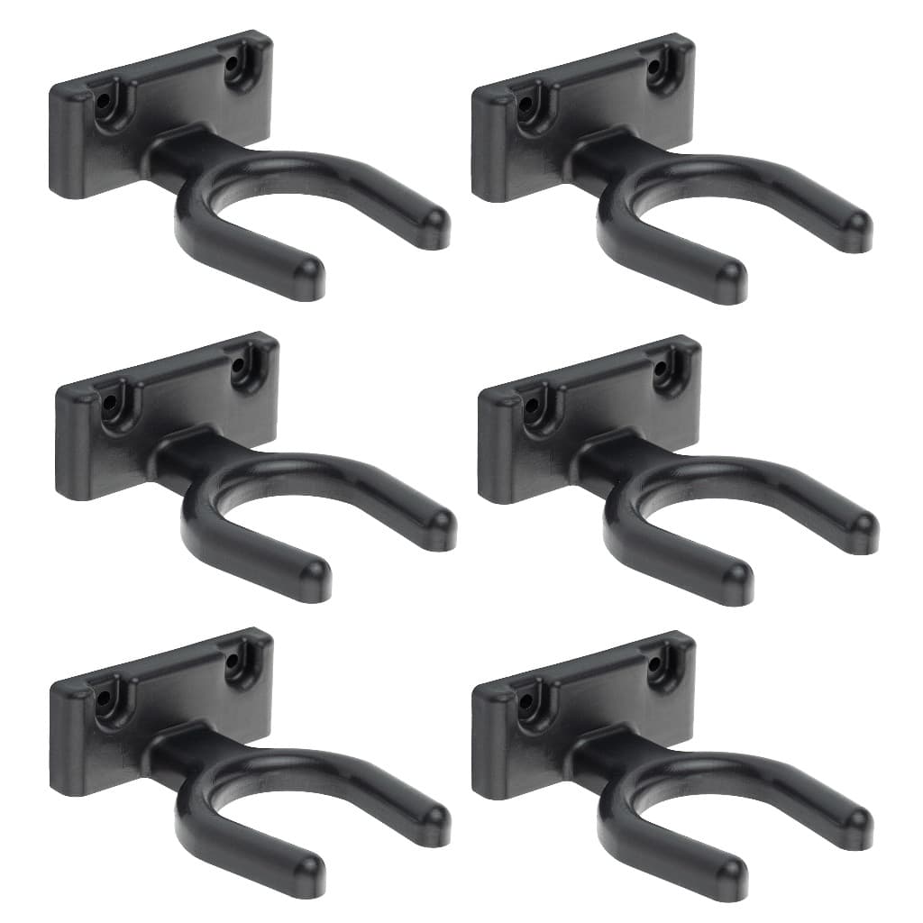 Kit 6 Suporte Ajustável de Parade Para Violão Ukulele Cavaco Parede Preto