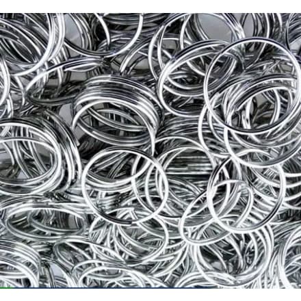 Argolas de chaveiro - Kit com 100 argolas