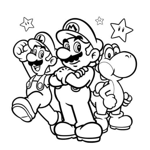 Kit 50 Desenhos divertidos Mario  (Encadernado)