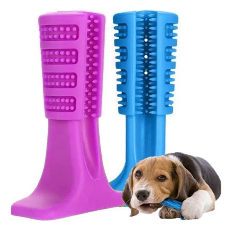 Mordedor Higienizador Dental Cão - Escova Dentes Limpeza Bucal para Pet