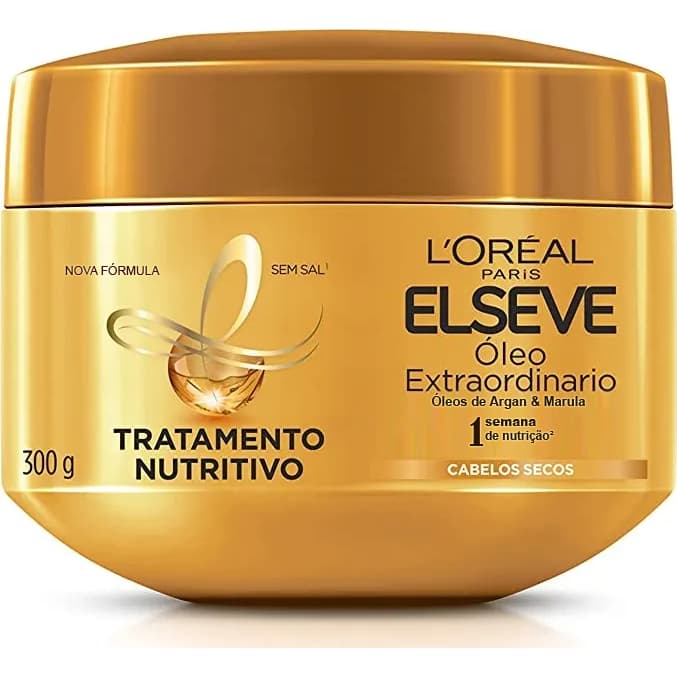 L'oreal Elseve Óleo Extraordinário Creme Para Cabelos Secos 300g