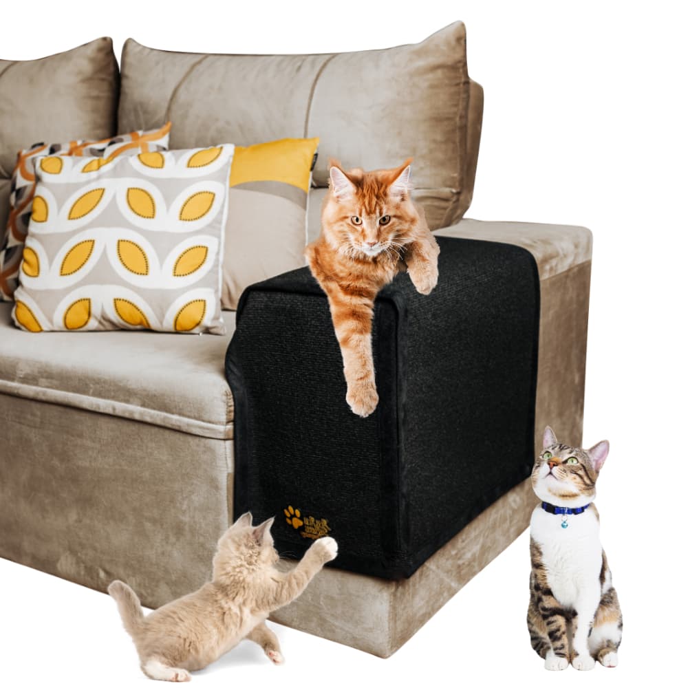 Capa de sofa protetor e arranhador para gatos