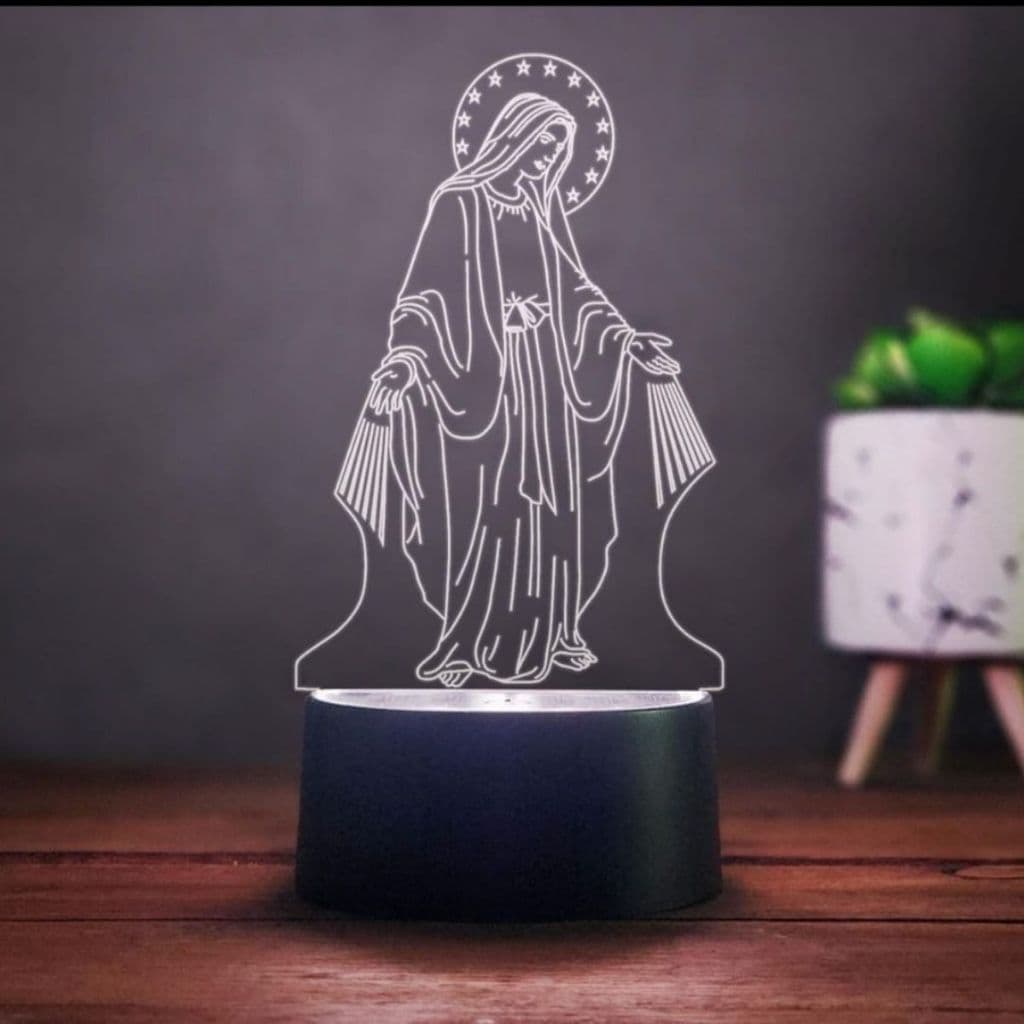 Luminária Abajur Nossa Senhora Das Graças Religioso