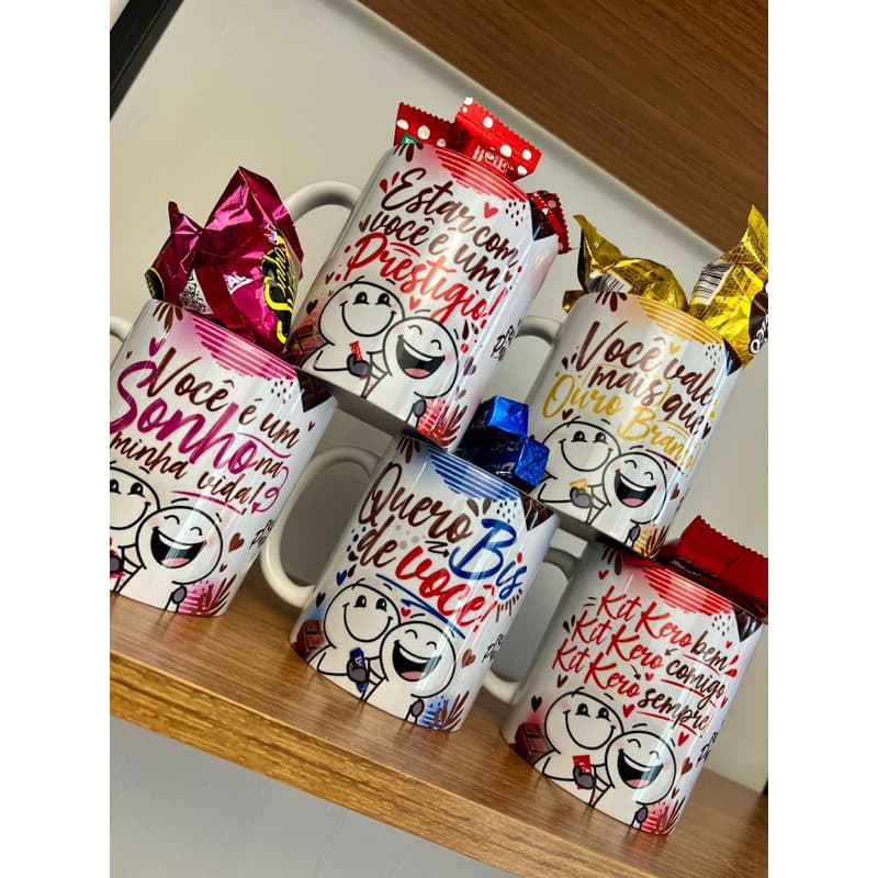 Caneca de Porcelana Branca Páscoa Presente