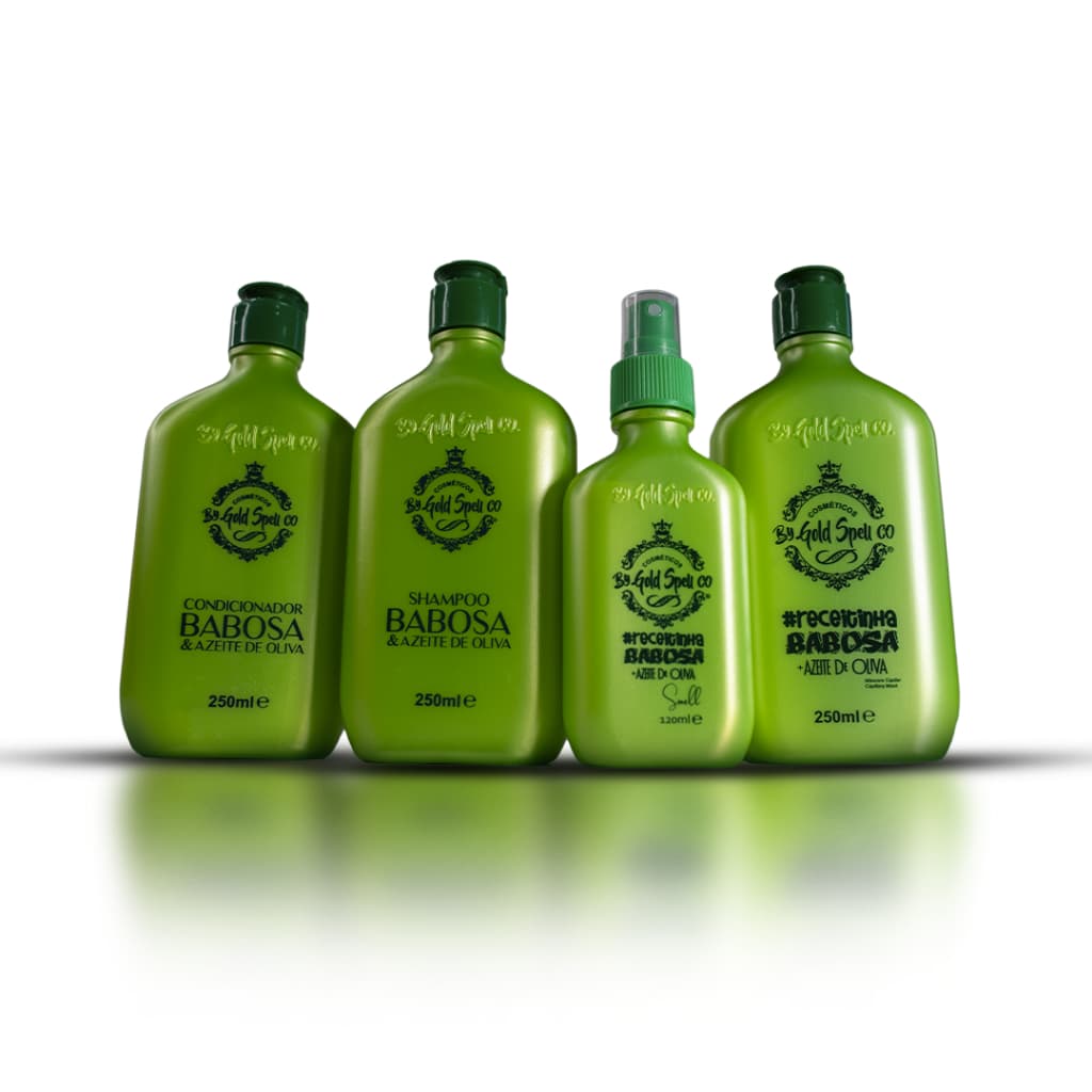 Máscara Receitinha de Babosa + Shampoo e condicionador Babosa + Smell Babosa 💚