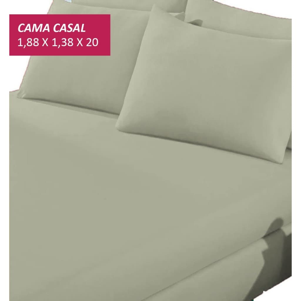 Jogo De Cama Casal 3 Peças com Elástico