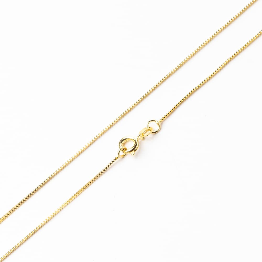 Corrente Veneziana 45cm Banhada a ouro 18k semijoias de Luxo com 6 meses de Garantia
