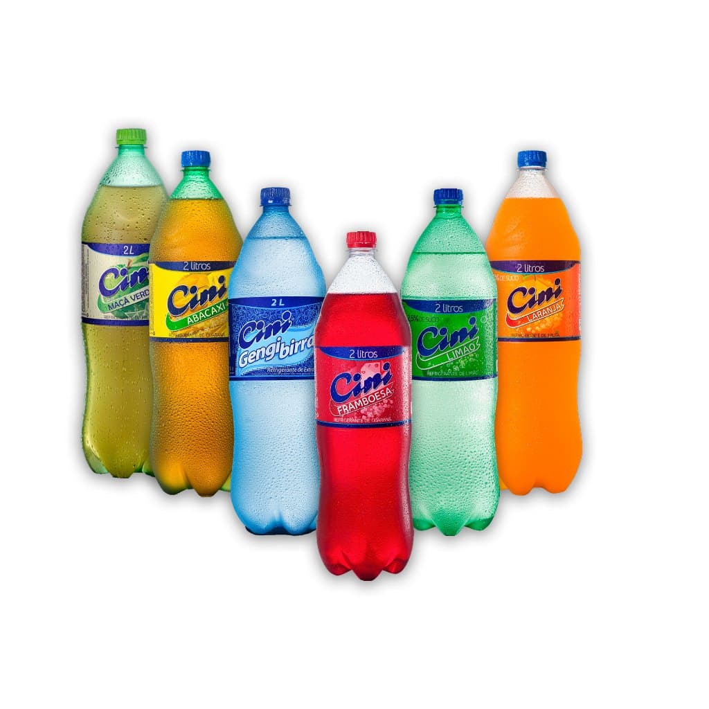 Refrigerante Cini Mix 6 Sabores Gengibirra laranja maça framboesa limão abacaxi