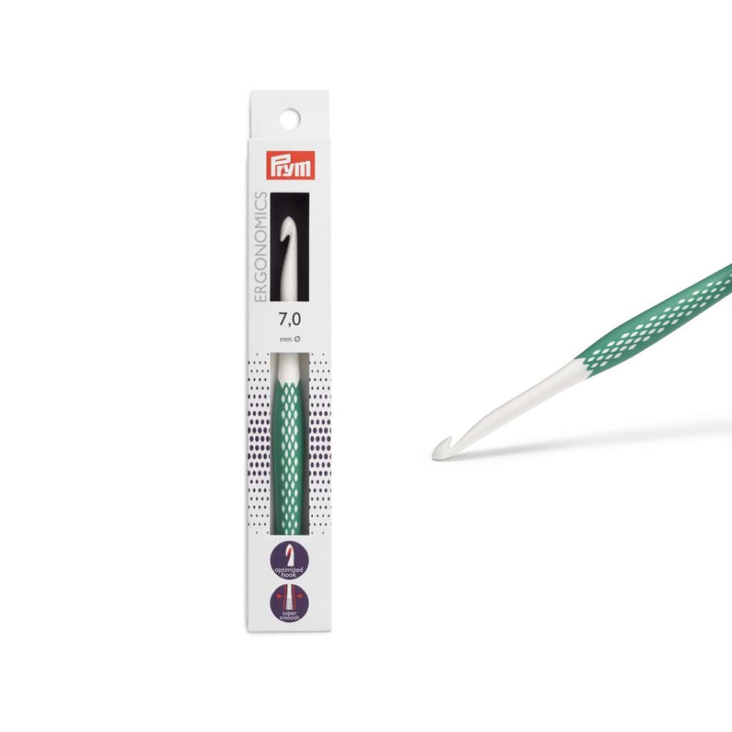 Agulha Para Crochê 7.00mm Super Premium Marca Prym Ergonomics Importada 7mm