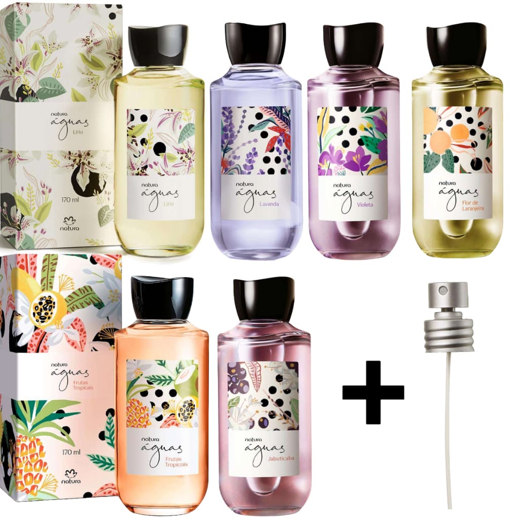Natura águas colônia 170ml + Válvula spray  (ORIGINAIS E LACRADOS!)