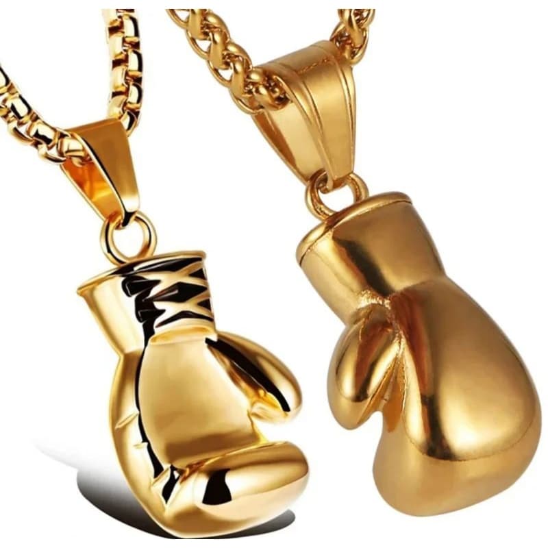 Corrente com Pingente Luva de Boxe Grande