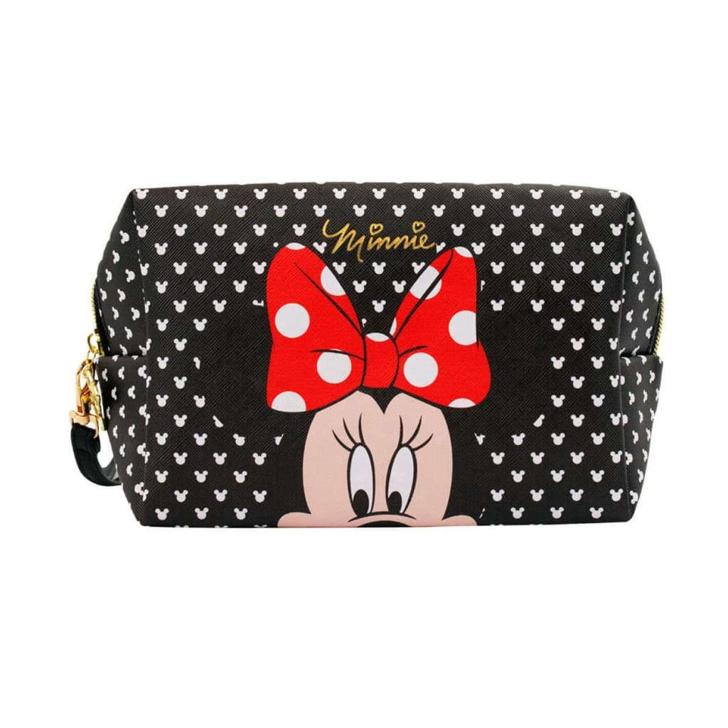 Necessaire Feminina Retangular Rosto Minnie 13x10x20cm - Disney