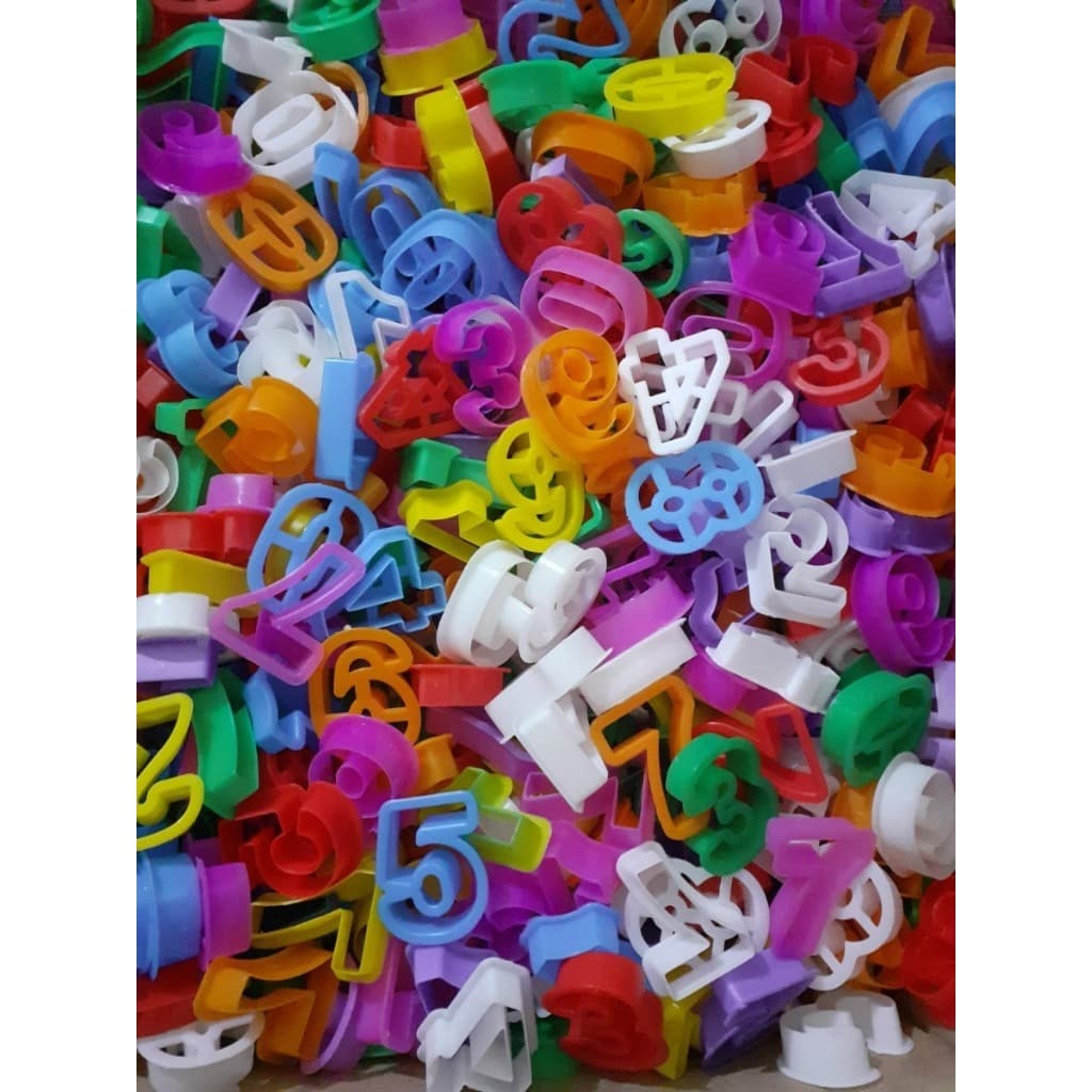 Kit Com 100 Forminhas Números Massinha De Modelas Festa!