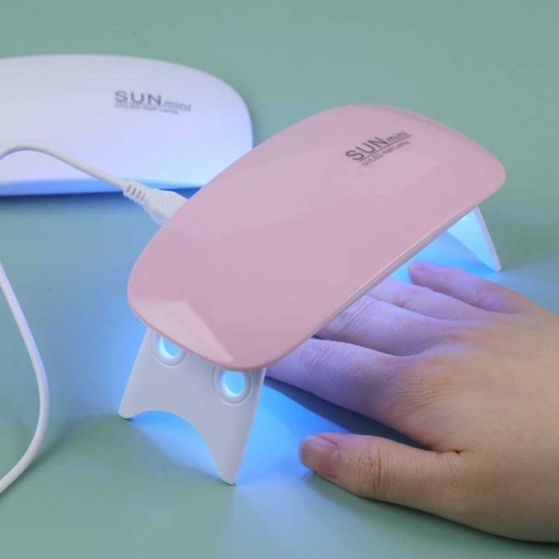 Mini Cabine Forno Secador Unhas Esmalte Led Rápida Portátil Led UV