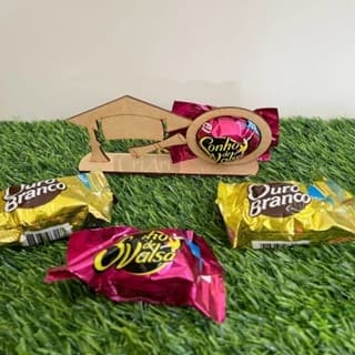 Kit 30 Porta Bombom Decoração Mesa Doces Lembrancinhas Formatura Capelo Em Madeira Mdf Cru