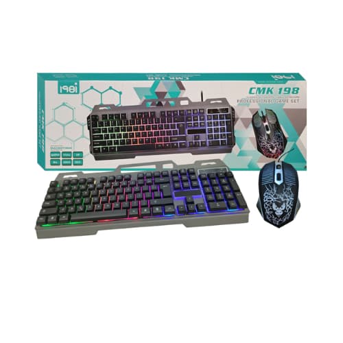 Teclado e Mouse Gamer RGB com Fio - Precisão, Estilo e Performance para Gamers