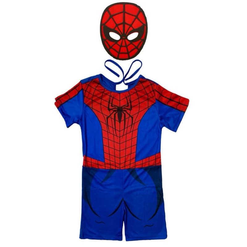 Roupa Homem Aranha Infantil Com Máscara Spiderman- Envio Imediato