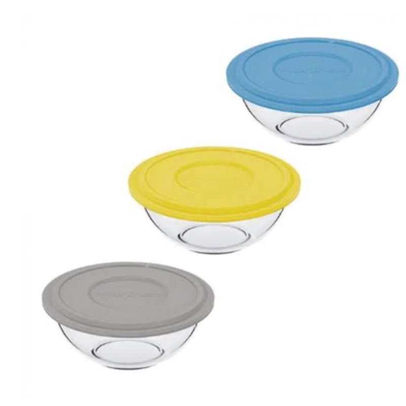 Tigela Potes marinex Astral plus de vidro Refratário Bowl com tampa redonda Multiuso