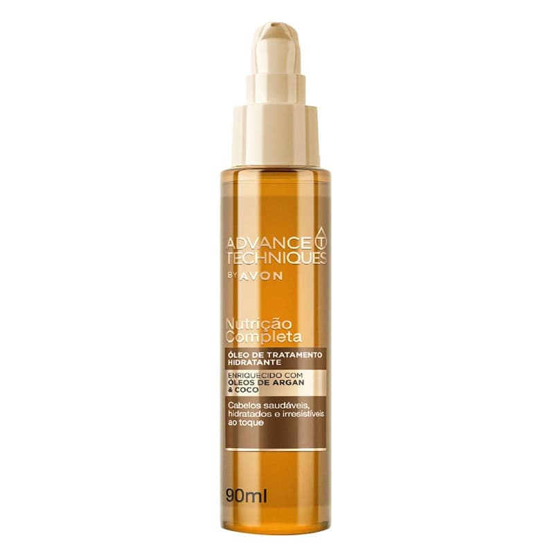 Óleo Reparador de Pontas Hidratante Advance Techniques Avon 90ml Reparador de Pontas Avon Original Nutriçao e Reparação