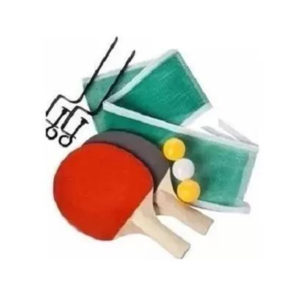 Raquetes Ping-Pong de Mesa Kit com 2 Raquetes, 3 Bolas e 1 Rede  WX4491