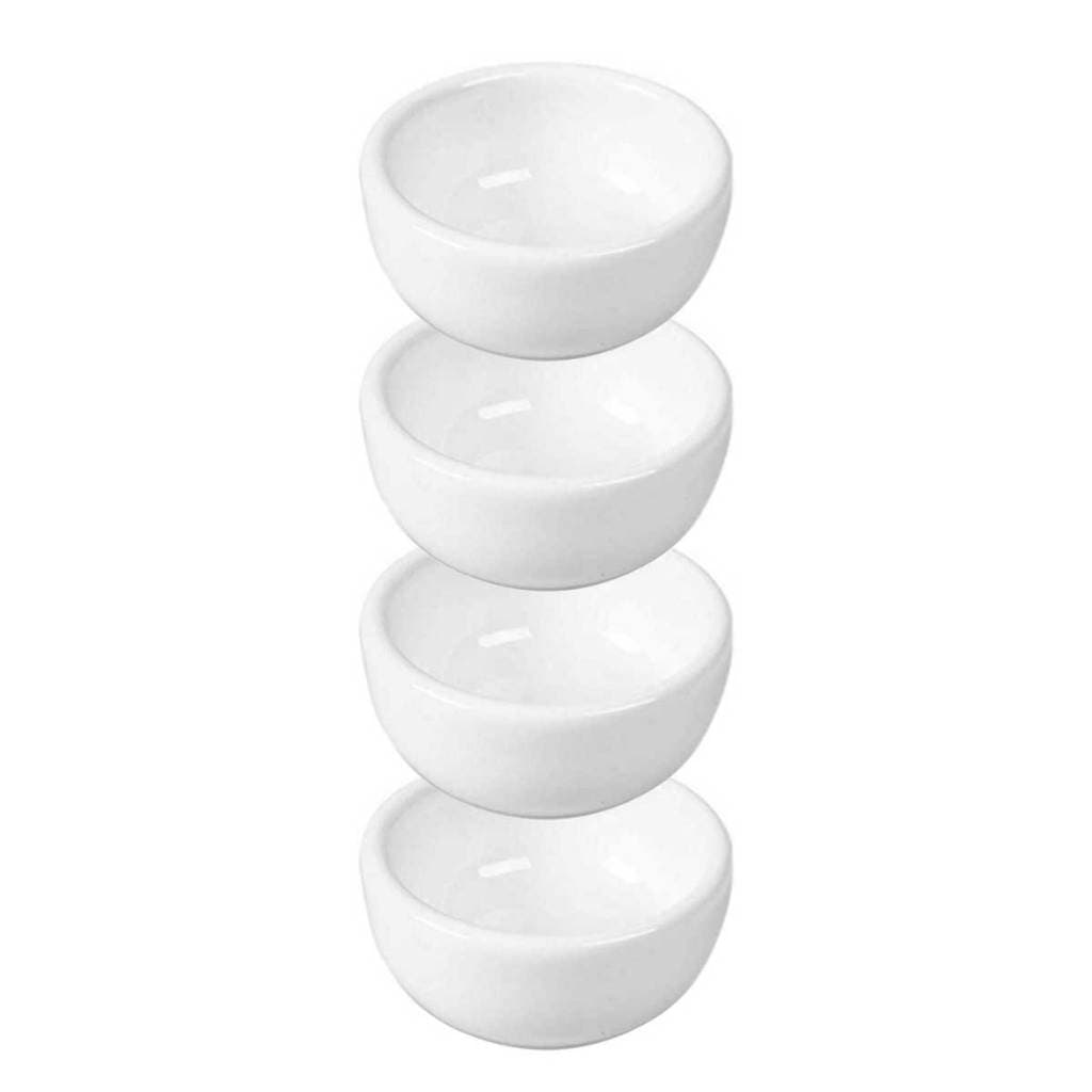 Kit 4x Cubeta Porcelana 40mL Autoclavável Estética - Peelings, Máscaras, Mistura Pó Liquido Gel Henna