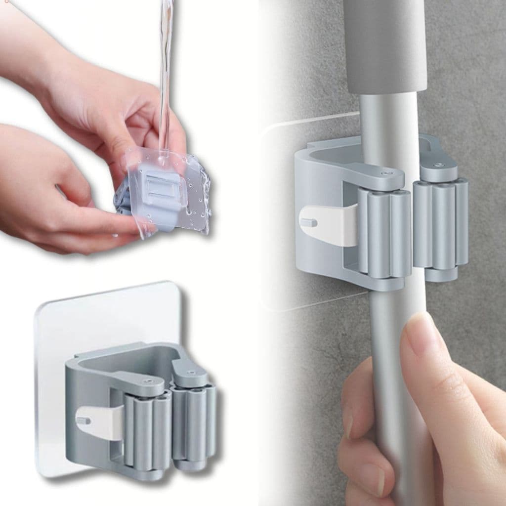 Porta Vassouras Rodos Individual Adesivo Parede Resistente Suporte Multiuso