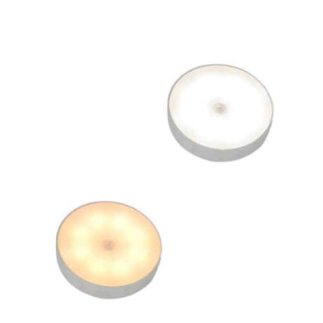 Kit 1/2/3 Luminárias Led Sem Fio Com Sensor De Presença Usb Recarregável Luz Fria e Quente