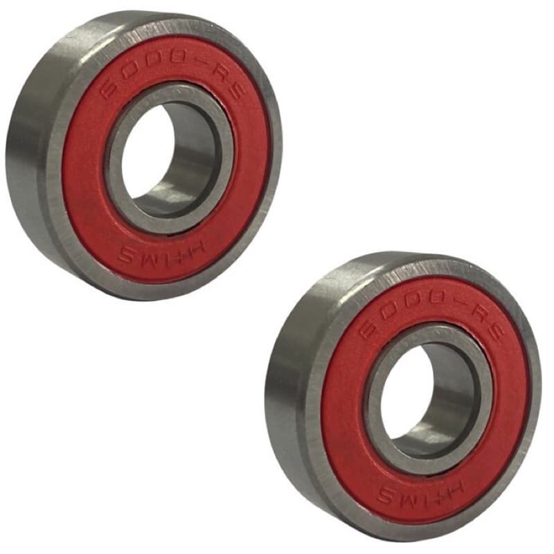 Jogo 2 Rolamentos Aço Blindado Selado 6000 RS 26x10x8mm Cubo Roletado