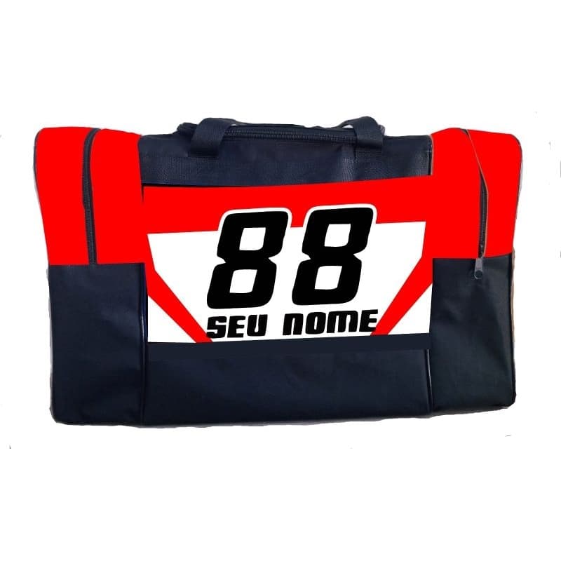 Bolsa equipamentos motocross personalizada com nome ((Mandar logo o seu nome))