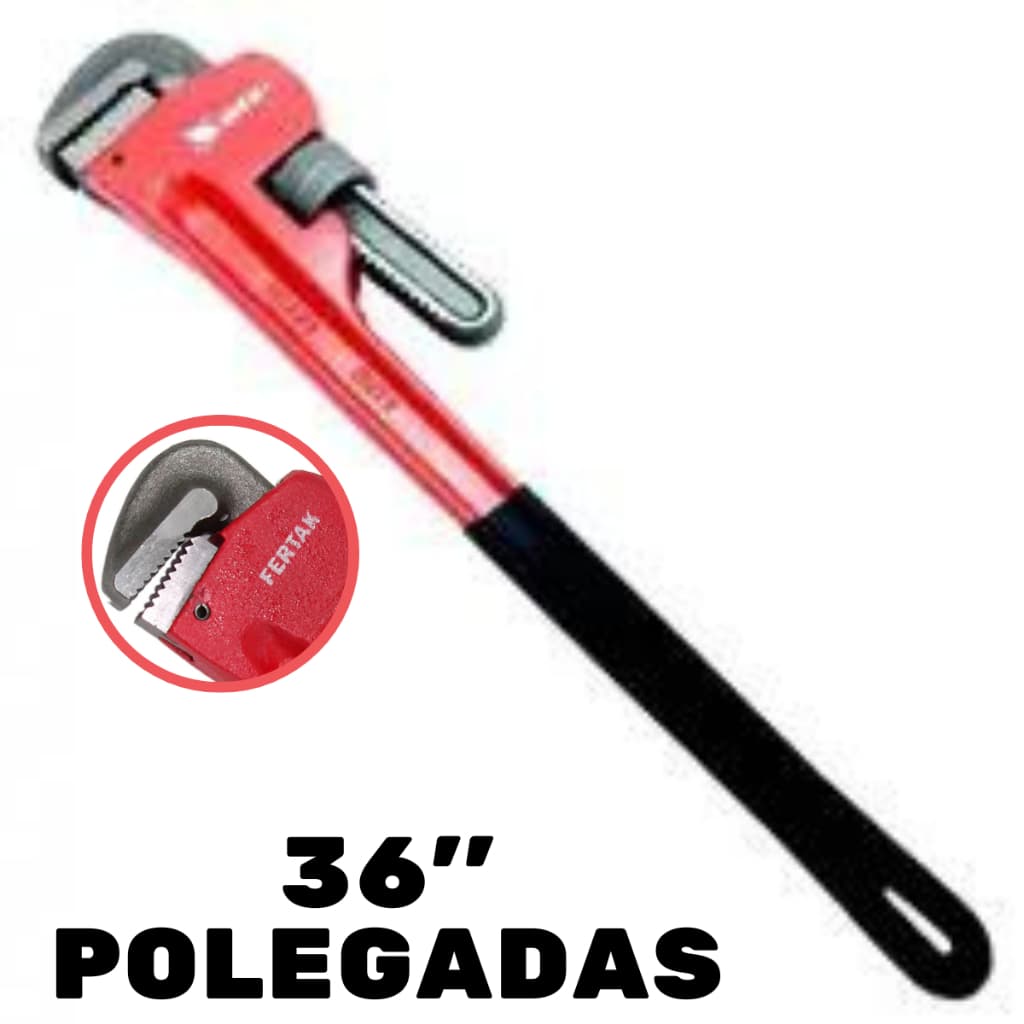 Chave Grifo Profissional Tubulações Encanamento 36'' Pol