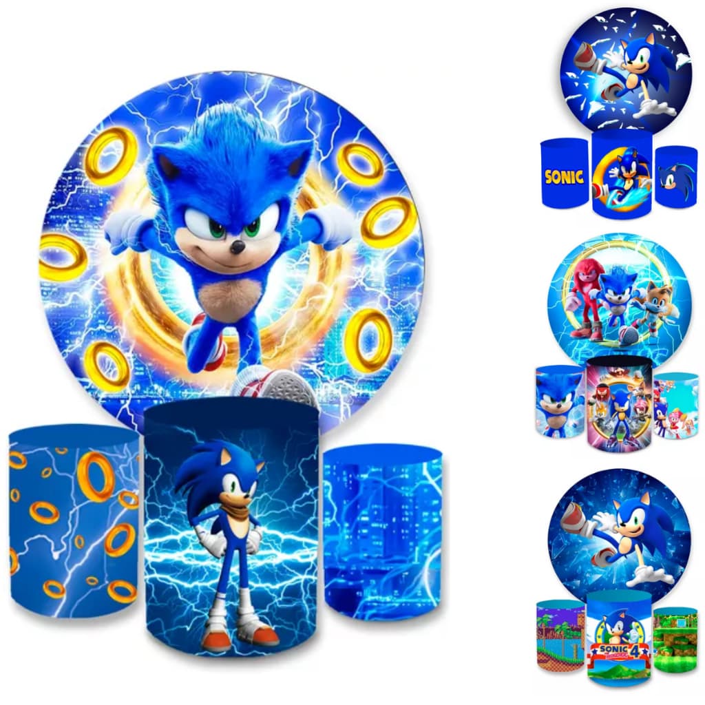 Trio Capa Cilindros Veste Fácil + Capa Painel Redondo S0NIC Decoração