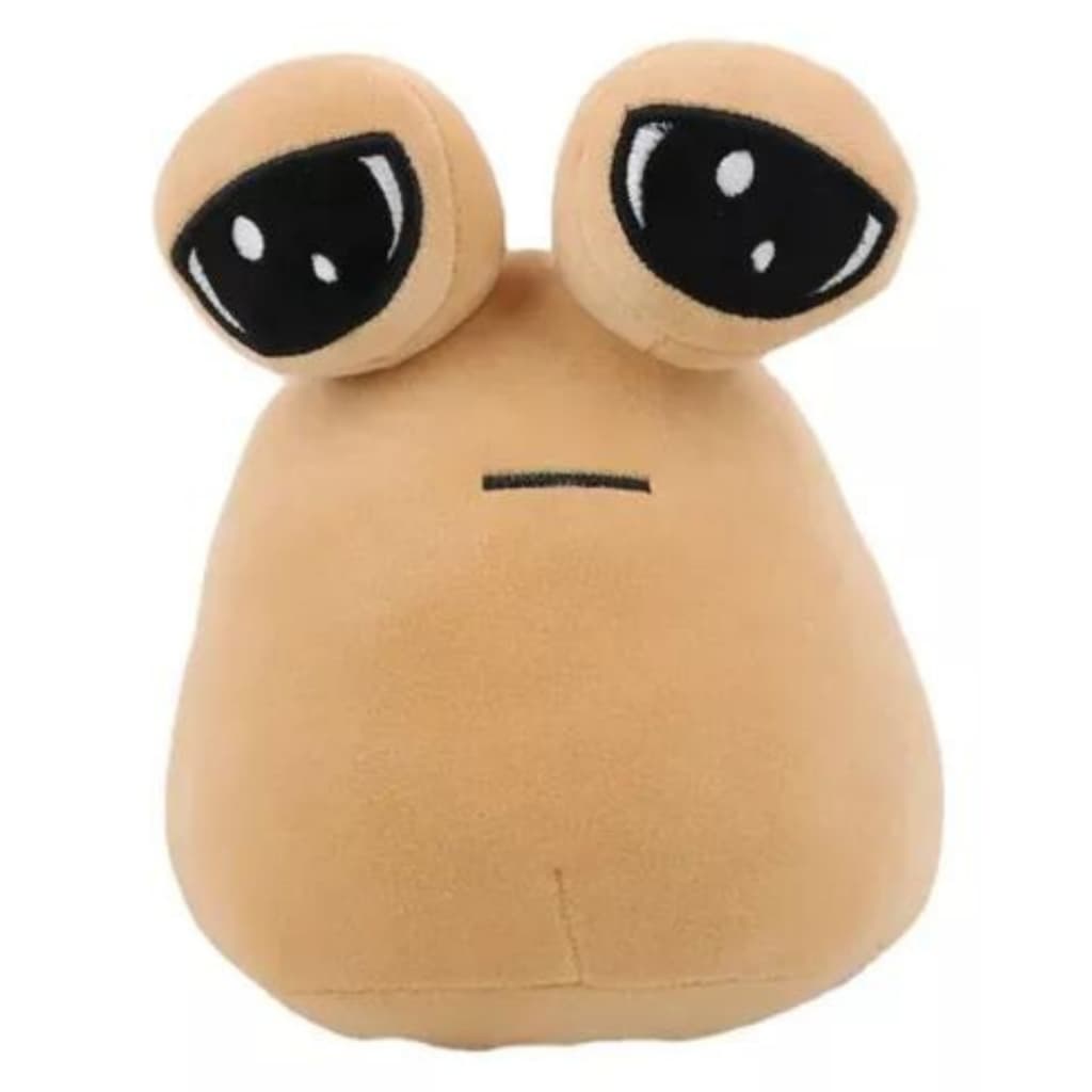 Brinquedo De Pelúcia Emotion Alien Pou Furdiburb Cor Bege 20 cm