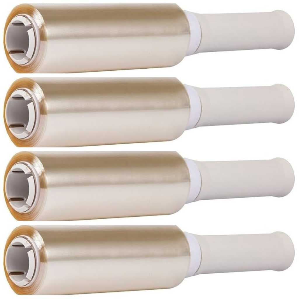 4 Rolo Fácil Plástico Filme Pvc 12cm X 140 metros (560 metros total)