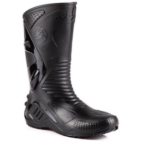 Bota de Pvc Para Motociclista MotoSafe Com Solado Preto Impermeável 84BPM600 CA 34798