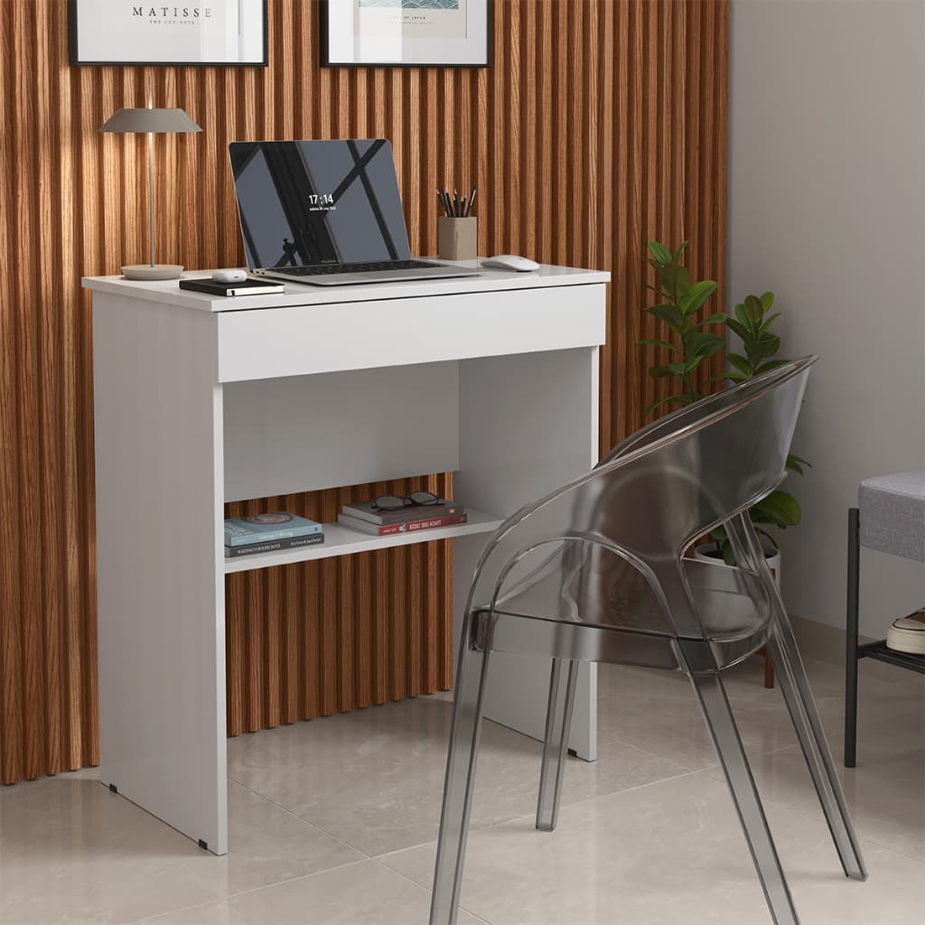 Mesa Escrivaninha Compact Notebook Com Gaveta