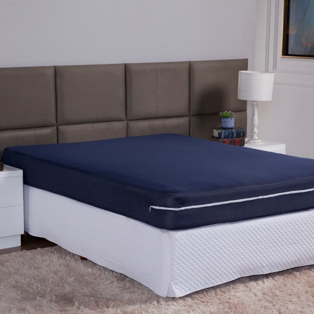 Capa De Colchão Cama Casal King com Zíper Cores lisas - Envio Imediato
