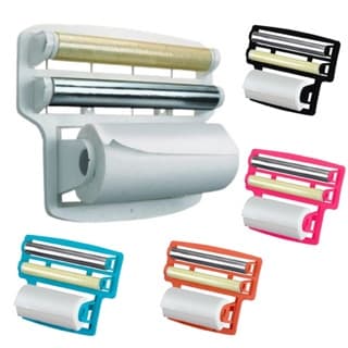 Porta Papel Toalha Triplo Suporte Rolos Para Cozinha 3 em 1 Colors