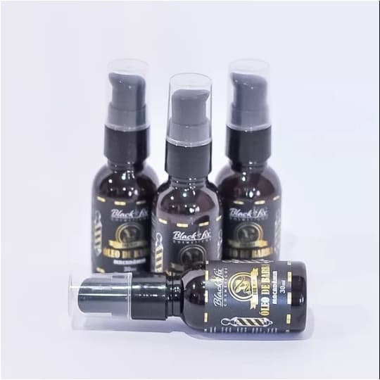 Kit óleo para barba com 6 unidades 30ml Cada Black Fix macadâmia